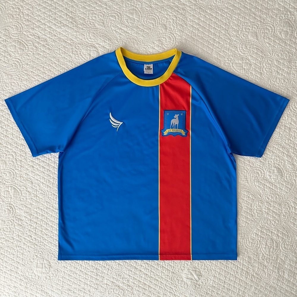 Blue and Red Short Sleeve Tee